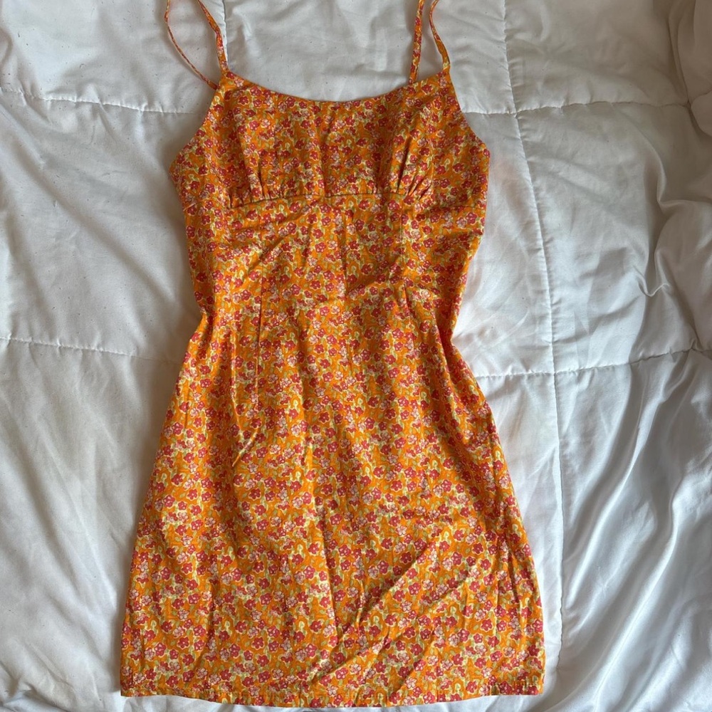 Wild Fable Orange Spaghetti Strap Dress